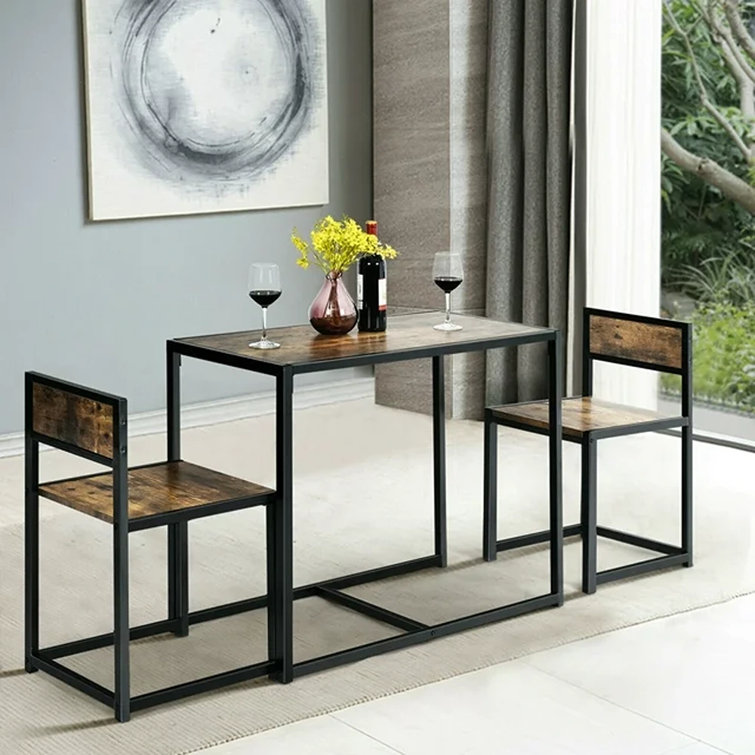 Three piece discount dining table set